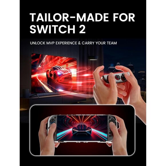 Protective Split Case for Nintendo Switch 2 (2025) Console/JoyCon kickstand - Picture 6 of 7